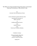 Cover page: The Effects of a Classroom-Based Yoga Intervention on Social and Emotional Functioning in Urban At-Risk Youth