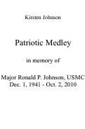 Cover page of Patriotic Medley