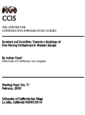 Cover page: Eurostars and Eurocities: Towards a Sociology of Free Moving Professionals in Western Europe