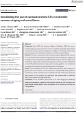 Cover page: Scrutinizing the use of contrasted chest CTs in extremity sarcoma staging and surveillance