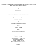 Cover page: Performance Evaluation and Optimization of a Dual Coaxial-Cylinder System as an Ocean-Wave Energy Converter