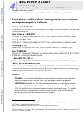 Cover page: Population-based biomarker screening and the development of severe preeclampsia in California