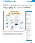 Cover page: Protocol for <i>in vitro</i> BCR-mediated plasma cell differentiation and purification of chromatin-associated proteins.