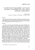 Cover page: Considerazioni biogeografiche sugli Isopodi (Crustacea, Peracarida) delle acque interne dell’Italia nordorientale