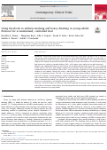 Cover page: Using Facebook to address smoking and heavy drinking in young adults: Protocol for a randomized, controlled trial