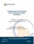 Cover page: Distribution System Pricing with Distributed Energy Resources: