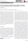 Cover page: Search for direct pair production of supersymmetric top quarks decaying to all-hadronic final states in pp collisions at s=8TeV