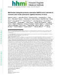 Cover page: Multivalent designed proteins neutralize SARS-CoV-2 variants of concern and confer protection against infection in mice