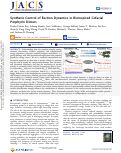 Cover page: Synthetic Control of Exciton Dynamics in Bioinspired Cofacial Porphyrin Dimers