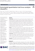 Cover page: Automated quantitative trait locus analysis (AutoQTL).