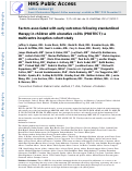 Cover page: Factors associated with early outcomes following standardised therapy in children with ulcerative colitis (PROTECT): a multicentre inception cohort study