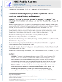 Cover page: Cutaneous skeletal hypophosphatemia syndrome: clinical spectrum, natural history, and treatment