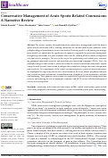 Cover page: Conservative Management of Acute Sports-Related Concussions: A Narrative Review.