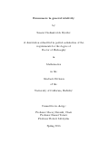 Cover page: Resonances in general relativity