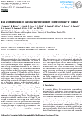 Cover page: The contribution of oceanic methyl iodide to stratospheric iodine