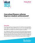 Cover page: Can school finance reforms improve student achievement?
