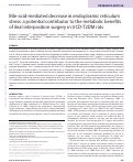 Cover page: Bile-acid-mediated decrease in endoplasmic reticulum stress: a potential contributor to the metabolic benefits of ileal interposition surgery in UCD-T2DM rats