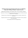 Cover page of Simultaneous hyperspectral imaging and pyrometry for multi-phase temperature profiling of energetic composite reactions