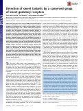 Cover page: Detection of sweet tastants by a conserved group of insect gustatory receptors