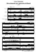 Cover page: Divertimento per quartetto di flauti