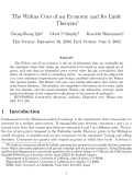 Cover page: The Walras Core of an Economy and Its Limit Theorem