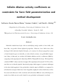 Cover page: Infinite Dilution Activity Coefficients as Constraints for Force Field Parametrization and Method Development.