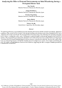 Cover page: Analyzing the Effect of External Environments on Mind Wandering during a Perceptual-Motor Task