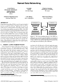 Cover page: Named data networking