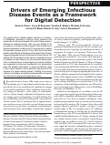 Cover page: Drivers of Emerging Infectious Disease Events as a Framework for Digital Detection - Volume 21, Number 8—August 2015 - Emerging Infectious Diseases journal - CDC