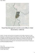 Cover page: Flood Risk Management and the Levee Effect in West Sacramento, California