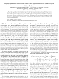 Cover page: Highly optimized fourth-order short-time approximation for path integrals