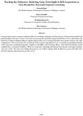 Cover page: Tracking the Unknown: Modeling Long-Term Implicit Skill Acquisition as Non-Parametric Bayesian Sequence Learning