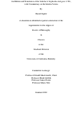 Cover page: An Edition and Translation of the Scholia to Sophocles Antigone 1-581, with Commentary on the Scholia Vetera