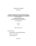 Cover page: Disjuncture in teacher preparation as rich points for developing professionally: An ethnographic investigation of the inter-relationships of supervisor's and teachers'-in-preparation discursive construction of principles of practice