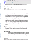 Cover page: Spatial Data Analysis.