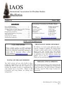 Cover page: IAOS Bulletin 34
