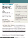 Cover page: Suture-method versus Through-the-needle Catheters for Continuous Popliteal-sciatic Nerve Blocks: A Randomized Clinical Trial.