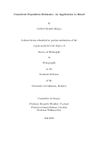 Cover page: Consistent population estimates: an application to Brazil