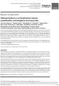 Cover page: Addressing Beacon re-identification attacks: quantification and mitigation of privacy risks