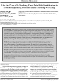 Cover page: 3 for the Price of 1: Teaching Chest Pain Risk Stratification in a Multidisciplinary, Problem-based Learning Workshop