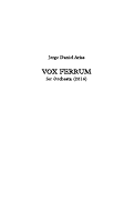 Cover page: Vox Ferrum