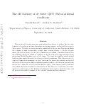 Cover page: The IR stability of de Sitter QFT: Physical initial conditions