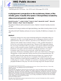 Cover page: A phylogenomic perspective on the evolutionary history of the stonefly genus Suwallia (Plecoptera: Chloroperlidae) revealed by ultraconserved genomic elements