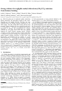 Cover page: Strong evidence for negligible methyl chloroform (CH3CCl3) emissions from biomass burning