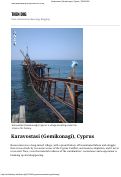 Cover page: Karavostasi (Gemikonagi), Cyprus