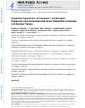 Cover page: Epigenetic Suppression of Transgenic T-cell Receptor Expression via Gamma-Retroviral Vector Methylation in Adoptive Cell Transfer Therapy