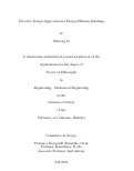 Cover page: Proactive Design Approaches for Energy-Efficient Buildings