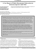 Cover page: A Case Report of Widely Disseminated Tuberculosis in Immunocompetent Adult Male