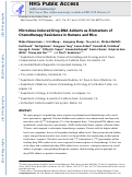 Cover page: Microdose-Induced Drug–DNA Adducts as Biomarkers of Chemotherapy Resistance in Humans and Mice