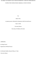 Cover page: NO RIGHT TO CHOOSE: EVALUATION OF DOMESTIC VIOLENCE PROCEEDINGS WITHIN THE UNITED STATES CRIMINAL JUSTICE SYSTEM